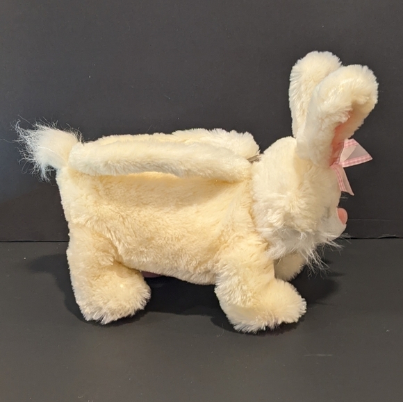2/$20 cream bunny rabbit plush hand bag 12” Easter - Picture 8 of 12